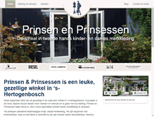 Tablet Screenshot of prinsenenprinsessen.com